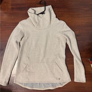 Women's Cream Quilted Sweater